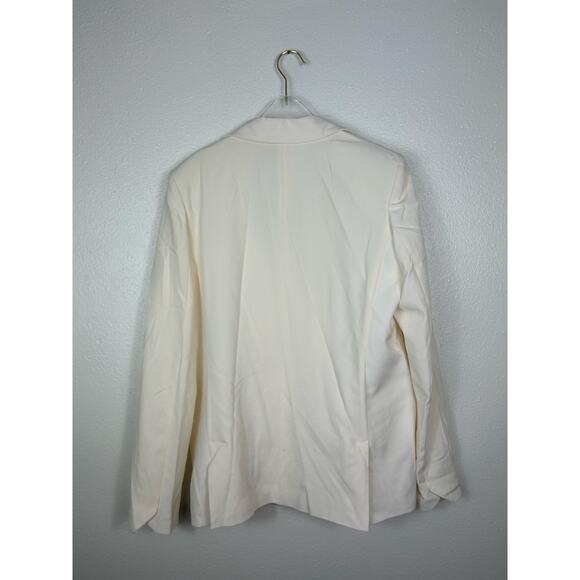 Zadig & Voltaire NWT Single Breasted Voyage Crepe Blazer Cream Sz 42 - Picture 7 of 7